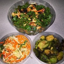 Gluten-free salads from Fields Good Chicken